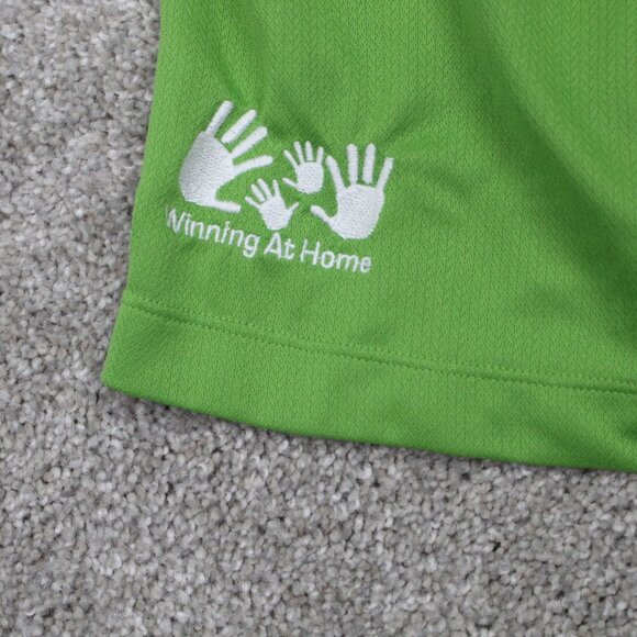 Nike Golf Polo Shirt Men Medium Green Dri-Fit Texture Polyester S/S Pullover - Picture 6 of 13